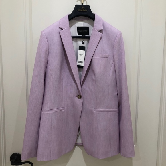 Banana Republic Long and Lean-Fit Birdseye Blazer - Picture 2 of 7